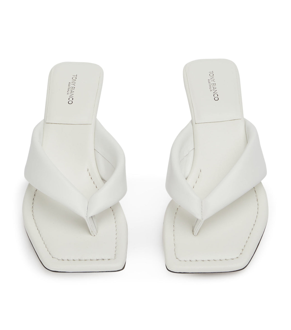 Tropic White Nappa Heels | Tony Bianco