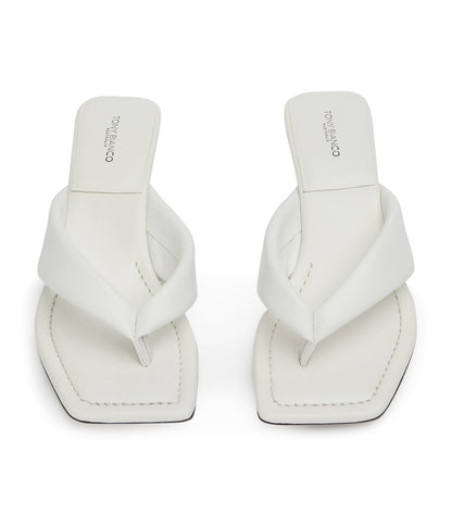 Tropic White Nappa Heels | Tony Bianco