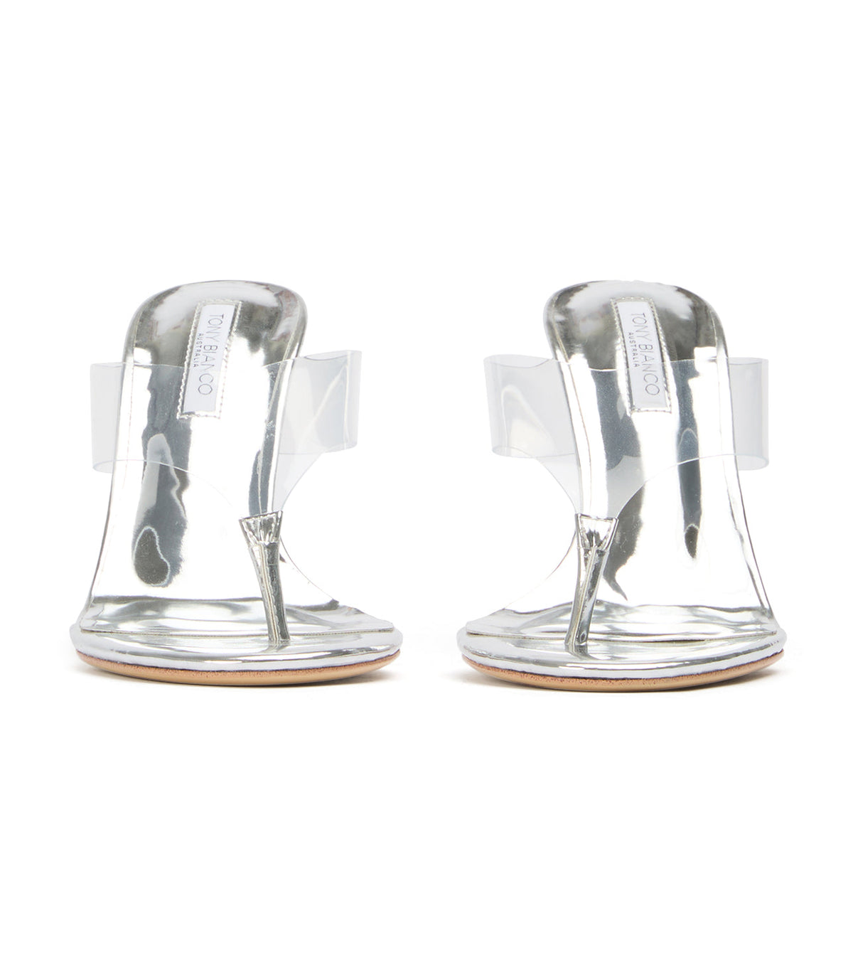 Dolli Clear Vinylite/Silver | Tony Bianco