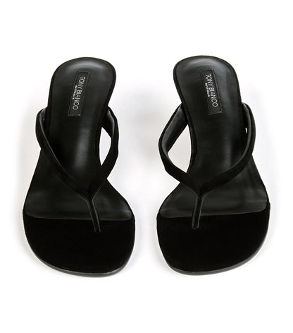 Edgy Black Suede | Tony Bianco