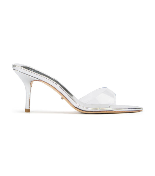 Hallie Clear Vinylite/Silver | Tony Bianco