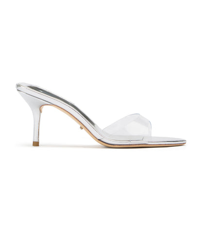 Hallie Clear Vinylite/Silver | Tony Bianco