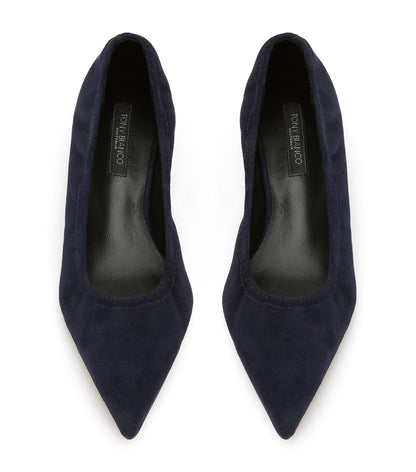 Costa Navy Suede | Tony Bianco