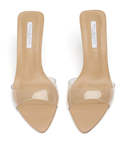 Hallie Clear Vinylite/Skin | Tony Bianco