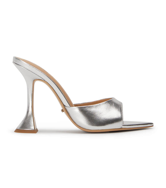 Marcel Silver Nappa Metallic Heels | Tony Bianco