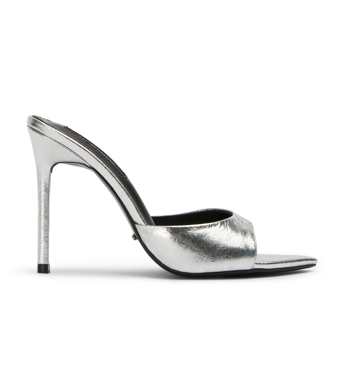 Malibu Silver Vintage Metal Heels | Tony Bianco