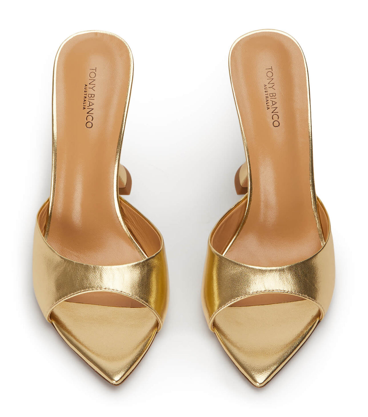 Marcel Gold Nappa Metallic Heels | Tony Bianco
