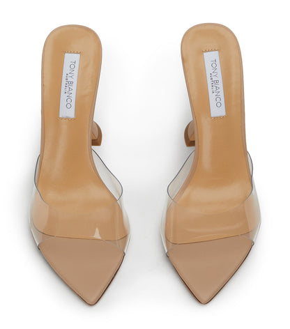 Marcel Clear Vinylite/Skin Heels | Tony Bianco