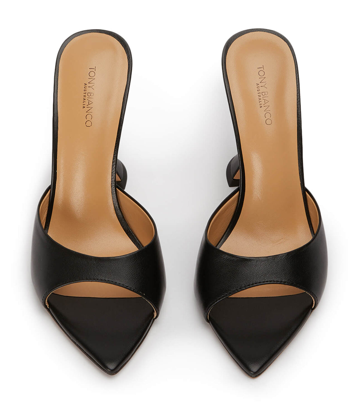 Marcel Black Nappa Heels | Tony Bianco
