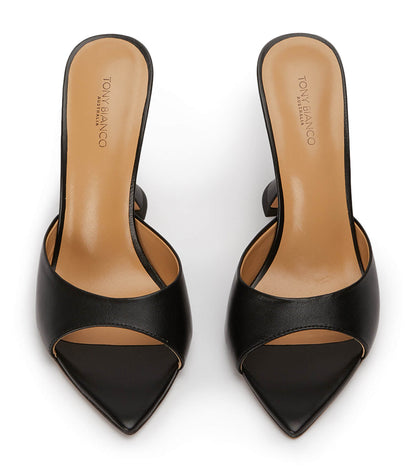 Marcel Black Nappa Heels | Tony Bianco