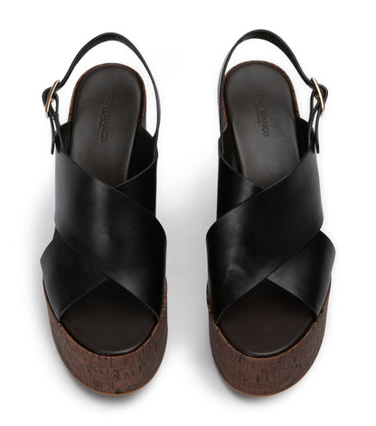 Vogue Black Como Wedges | Tony Bianco
