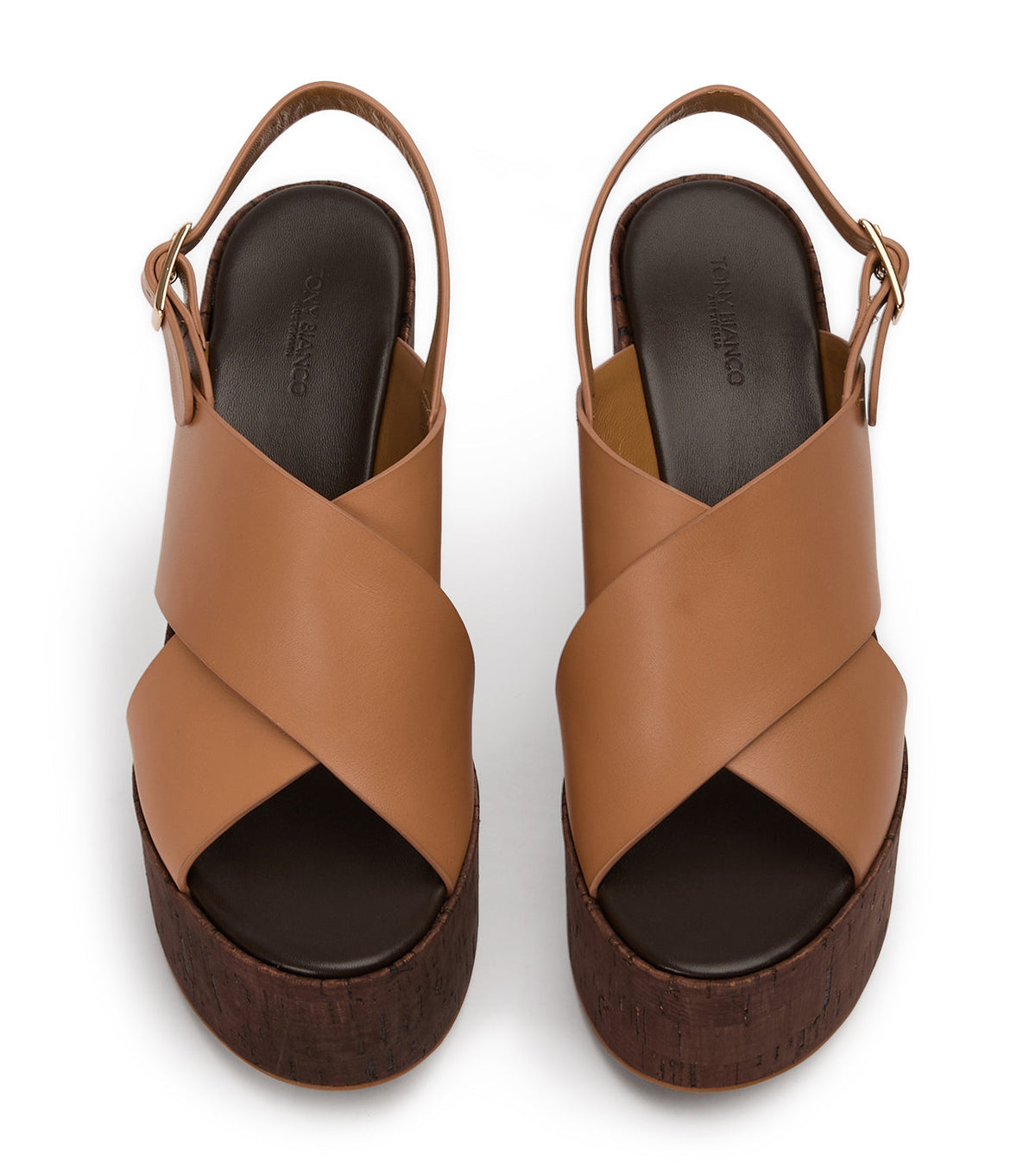 Vogue Tan Como Wedges | Tony Bianco
