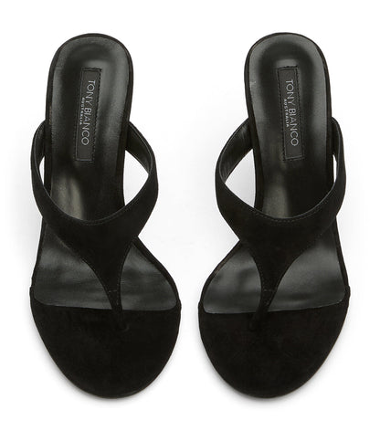 Dynasty Black Suede | Tony Bianco