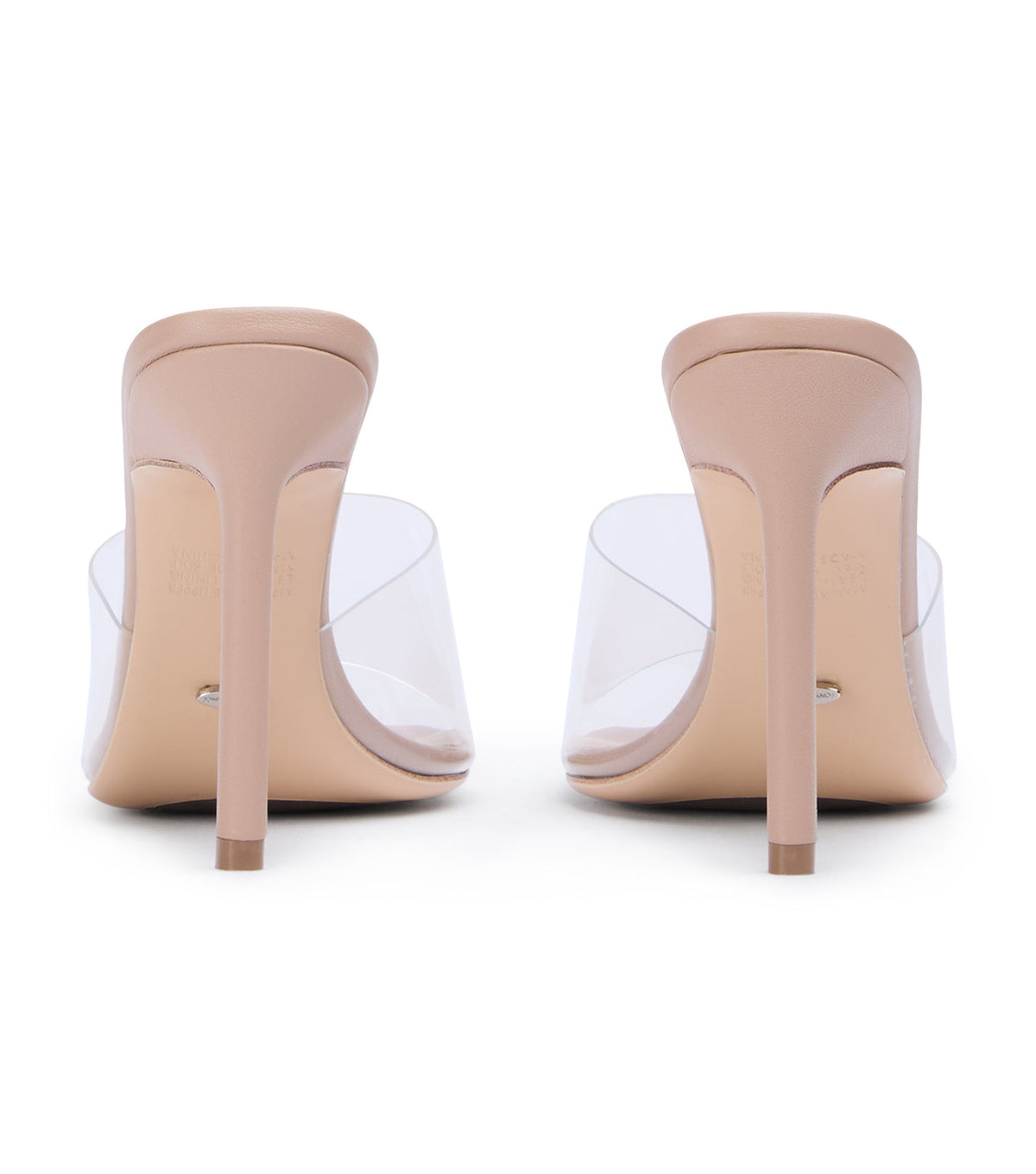 Marley Clear Vinylite/Skin Heels | Tony Bianco