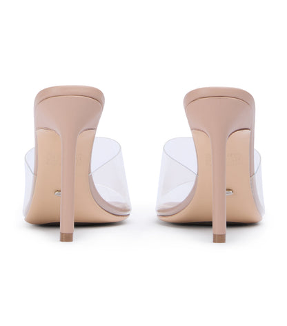 Marley Clear Vinylite/Skin Heels | Tony Bianco