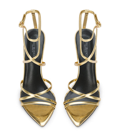 Marcy Gold Foil Heels | Tony Bianco