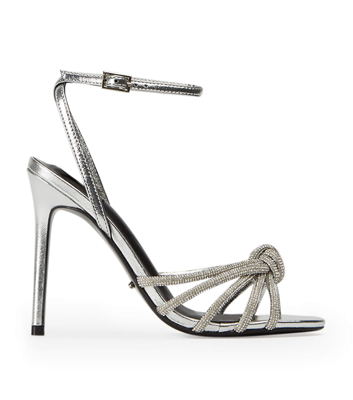 Kyla Silver Foil Heels | Tony Bianco