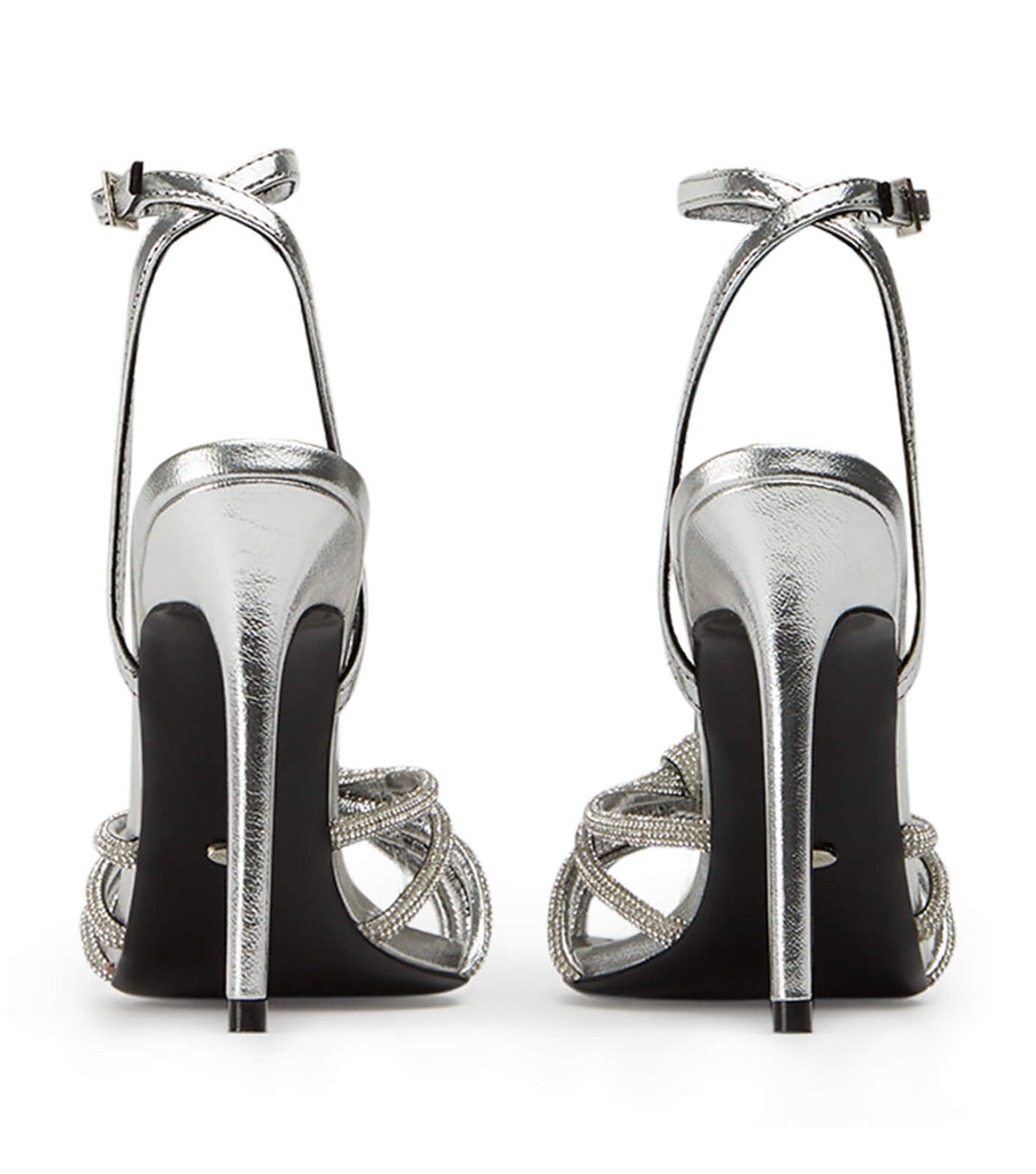 Kyla Silver Foil Heels | Tony Bianco