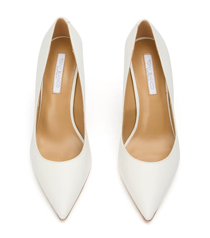 Anja Milk Capretto Heels | Tony Bianco