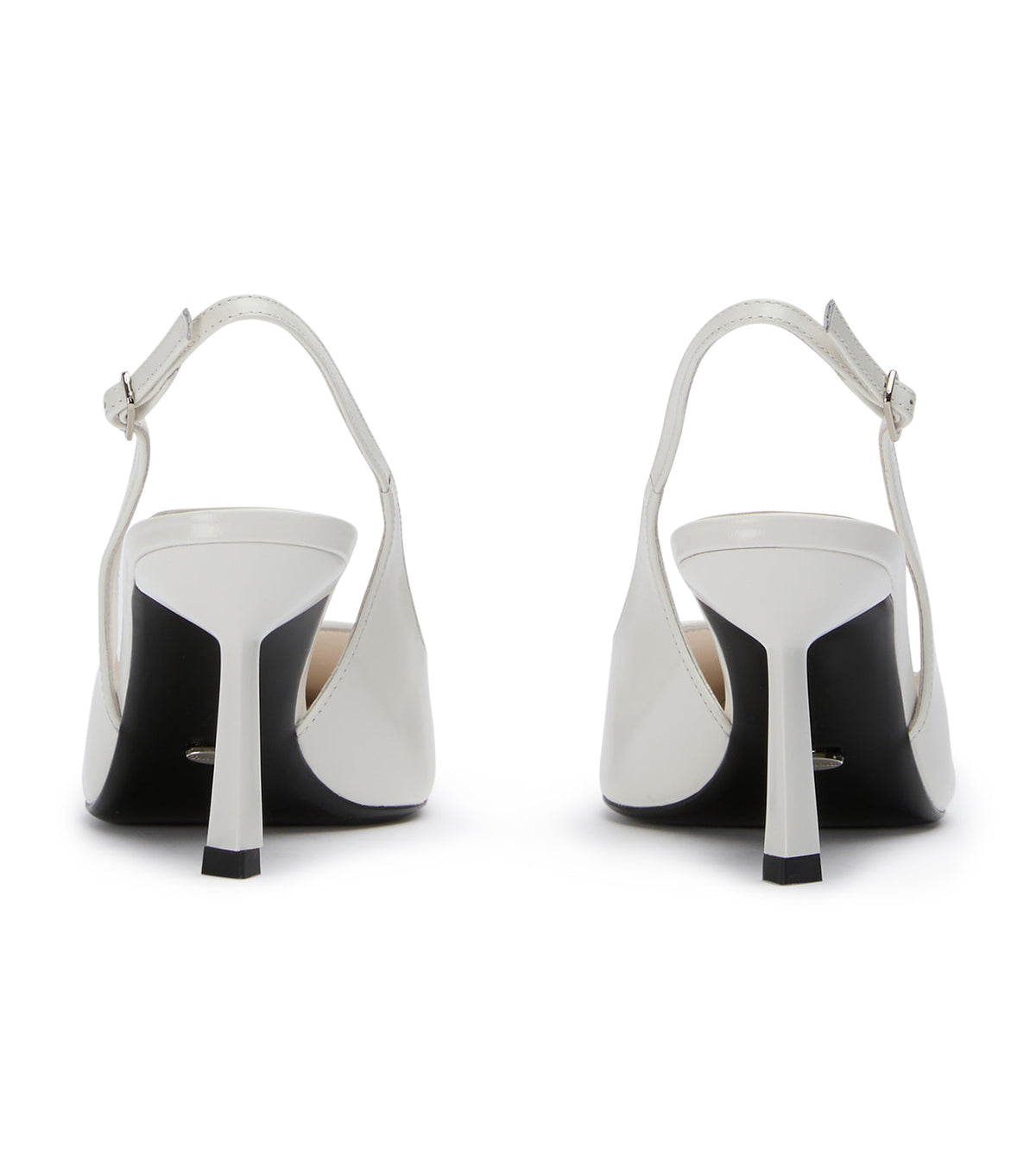 Baz White Hi Shine Heels | Tony Bianco