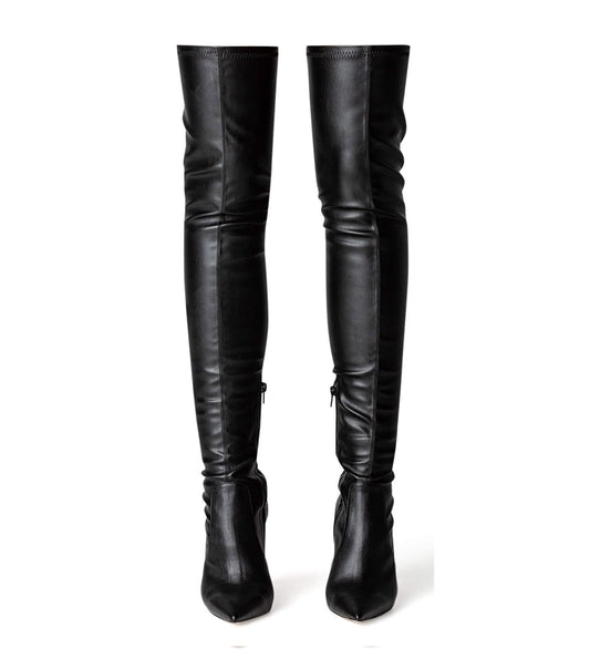 Avah Black Venezia Long Boots | Tony Bianco