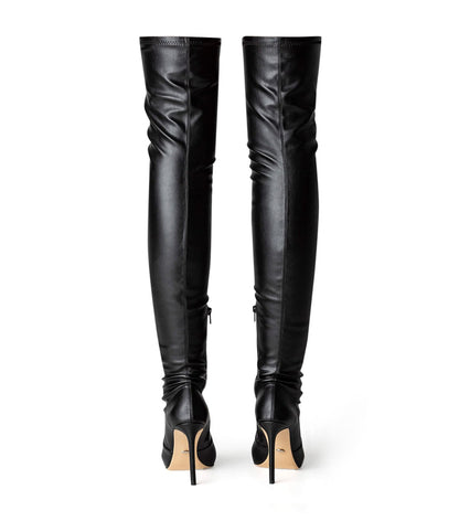 Avah Black Venezia Long Boots | Tony Bianco