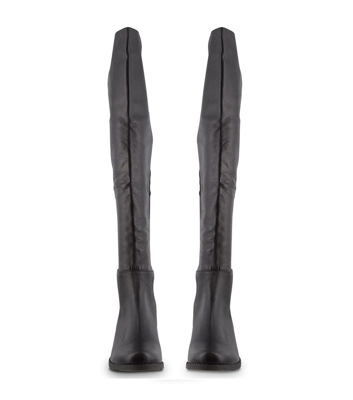 Panache Black Luxe/Black Micro Stretch Long Boots | Tony Bianco