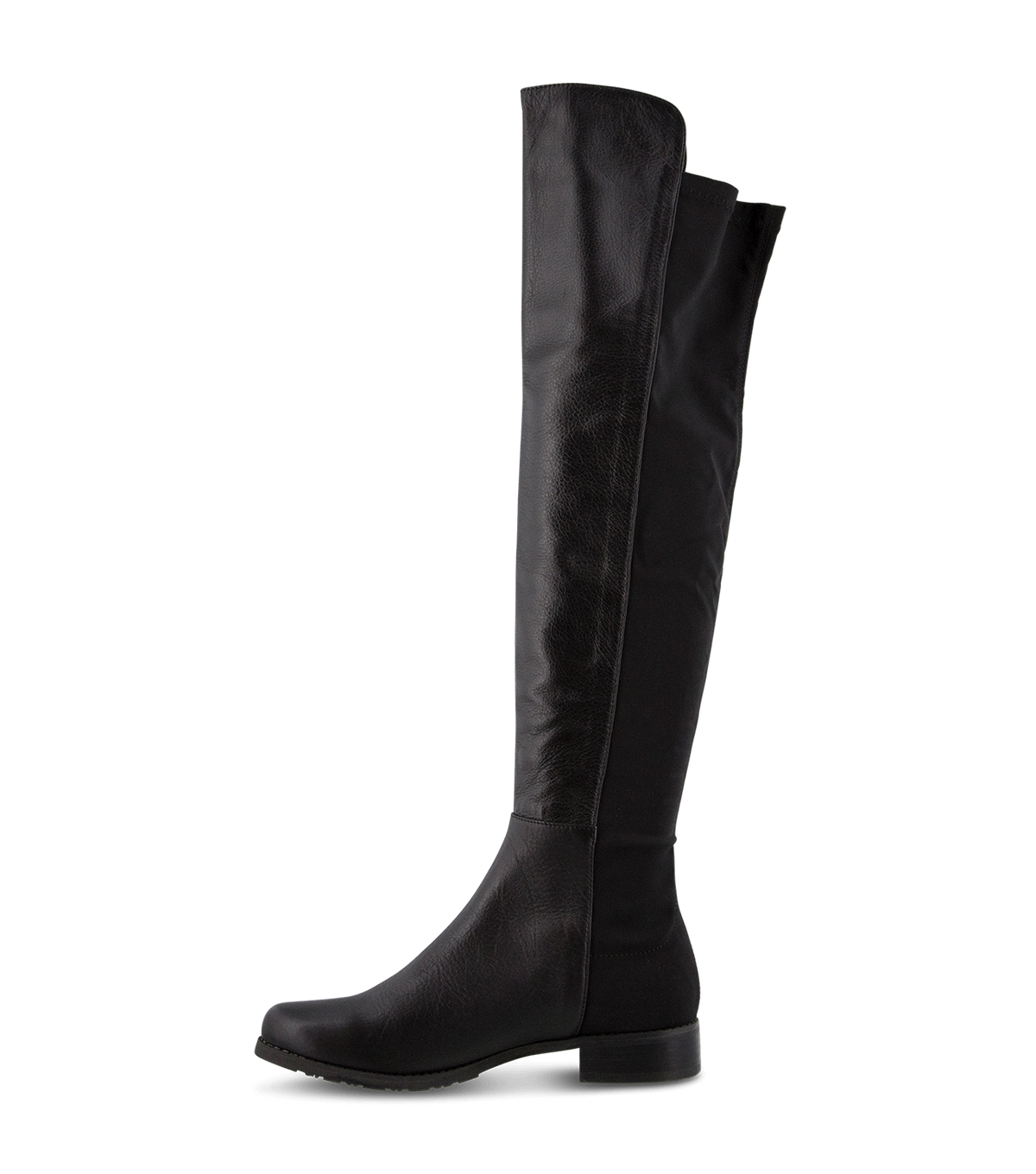 Panache Black Luxe/Black Micro Stretch Long Boots | Tony Bianco