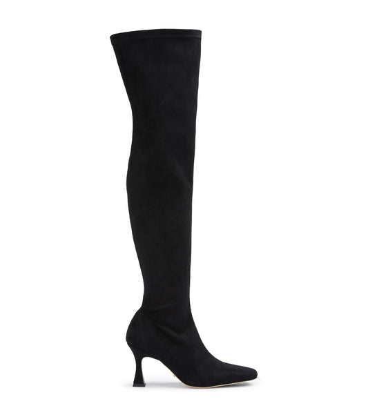 Fancy Black Stretch Suede | Tony Bianco