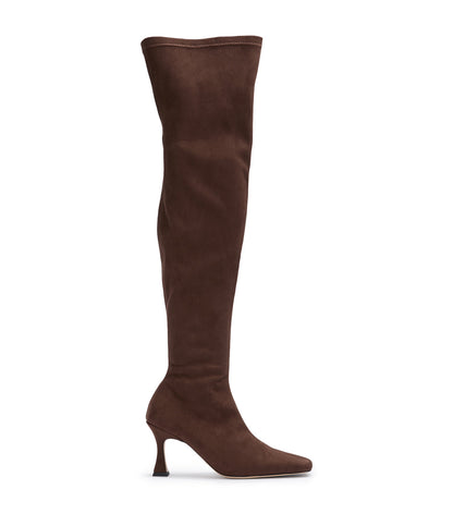Fancy Choc Stretch Suede | Tony Bianco