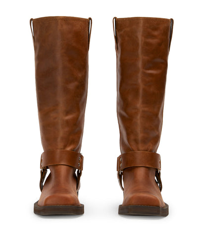 Biker Cognac Calf Boots | Tony Bianco