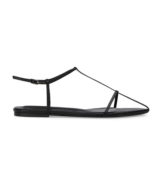 Noho Black Nappa Flats | Tony Bianco