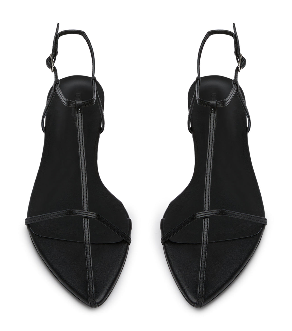 Noho Black Nappa Flats | Tony Bianco