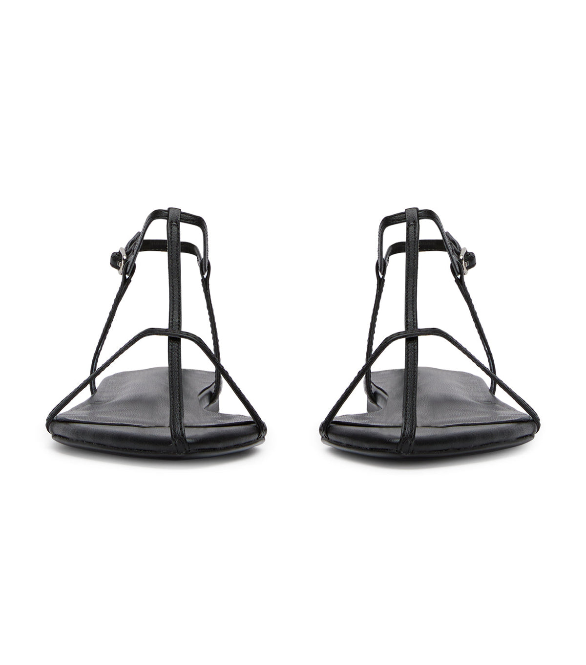 Noho Black Nappa Flats | Tony Bianco