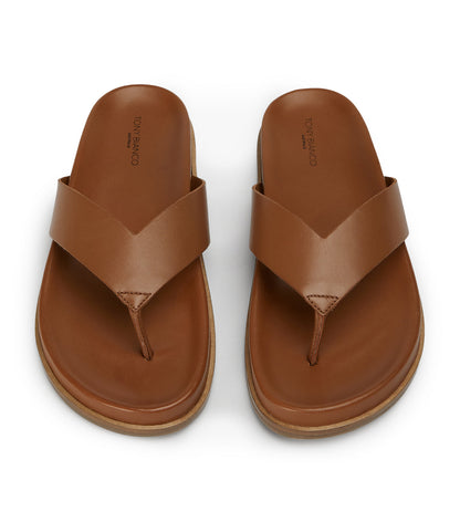 Loop Tan Sandals | Tony Bianco