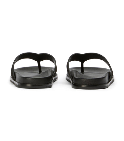 Loop Black Suede Sandals | Tony Bianco