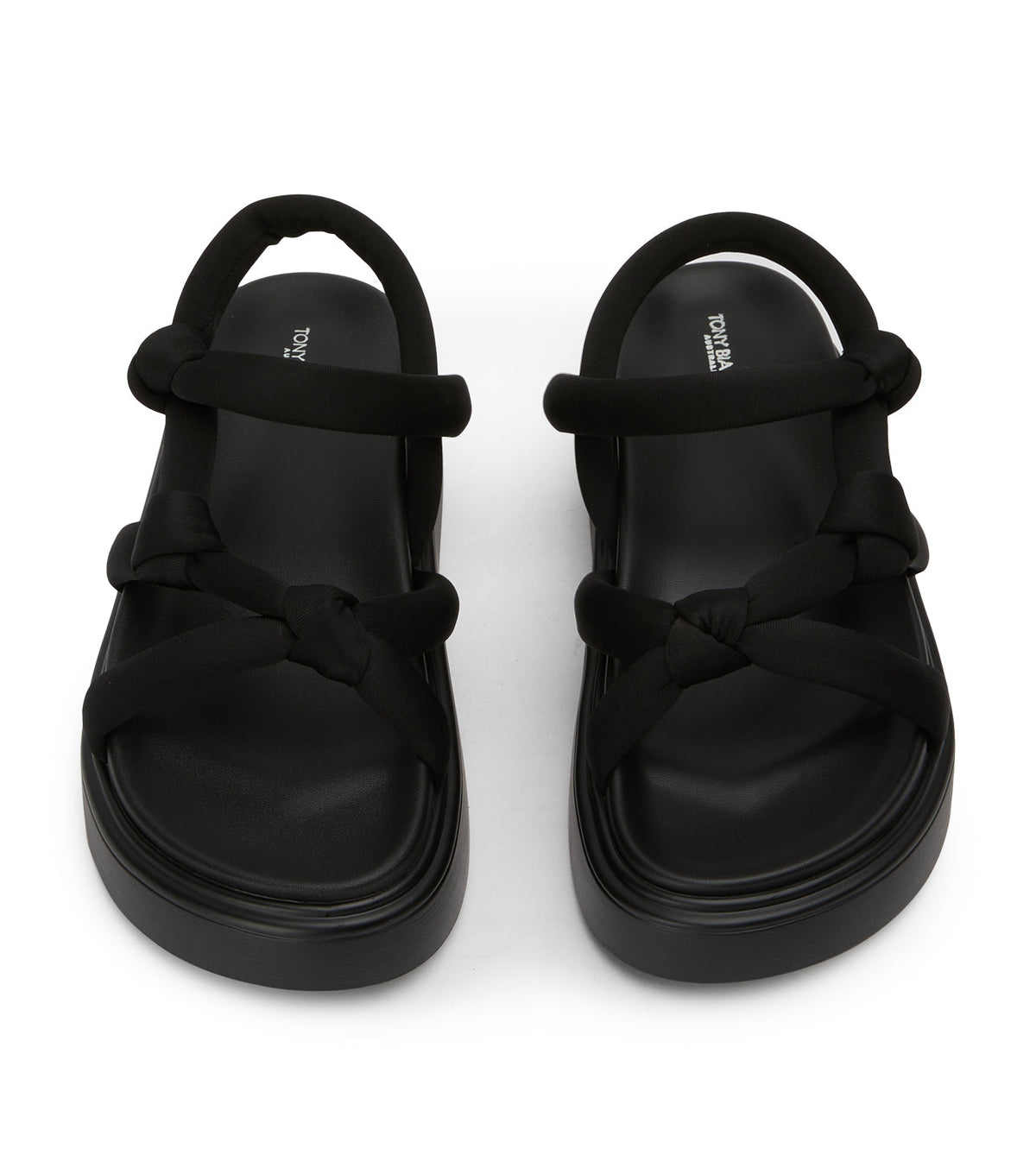 Jasper Black Scuba Sandals | Tony Bianco