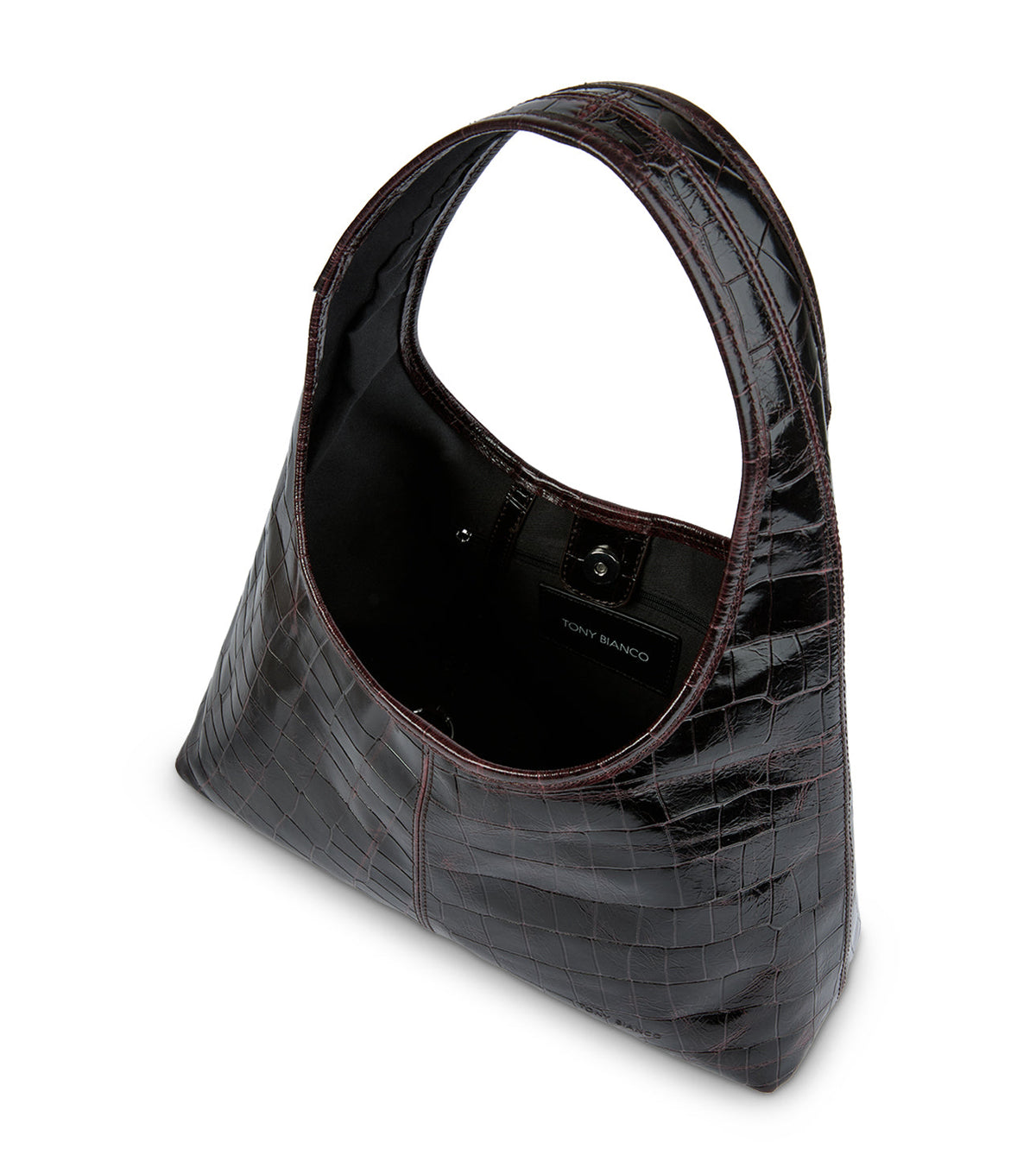 Lula Burgundy Croc Shine | Tony Bianco