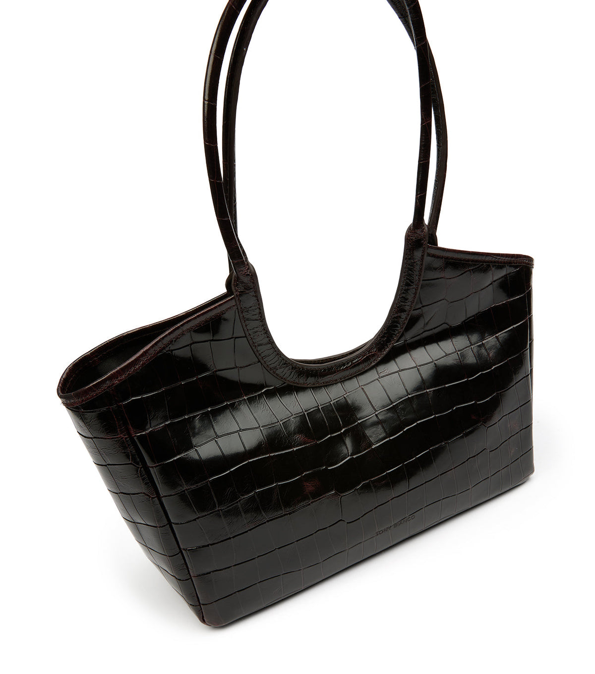 Kiki Burgundy Croc Shine | Tony Bianco
