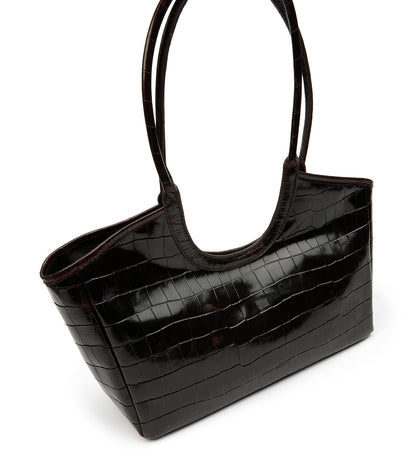 Kiki Burgundy Croc Shine | Tony Bianco