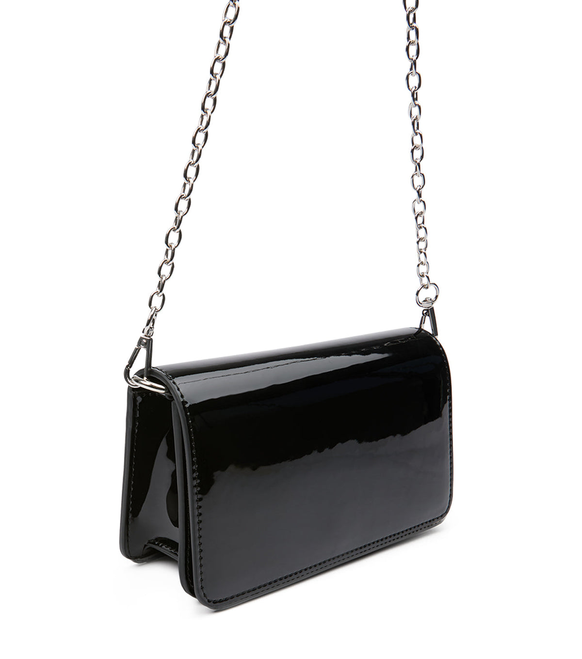 Mags Black Patent Shoulder Bag | Tony Bianco