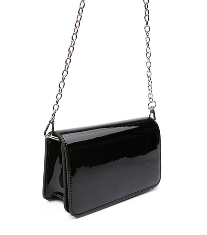 Mags Black Patent Shoulder Bag | Tony Bianco