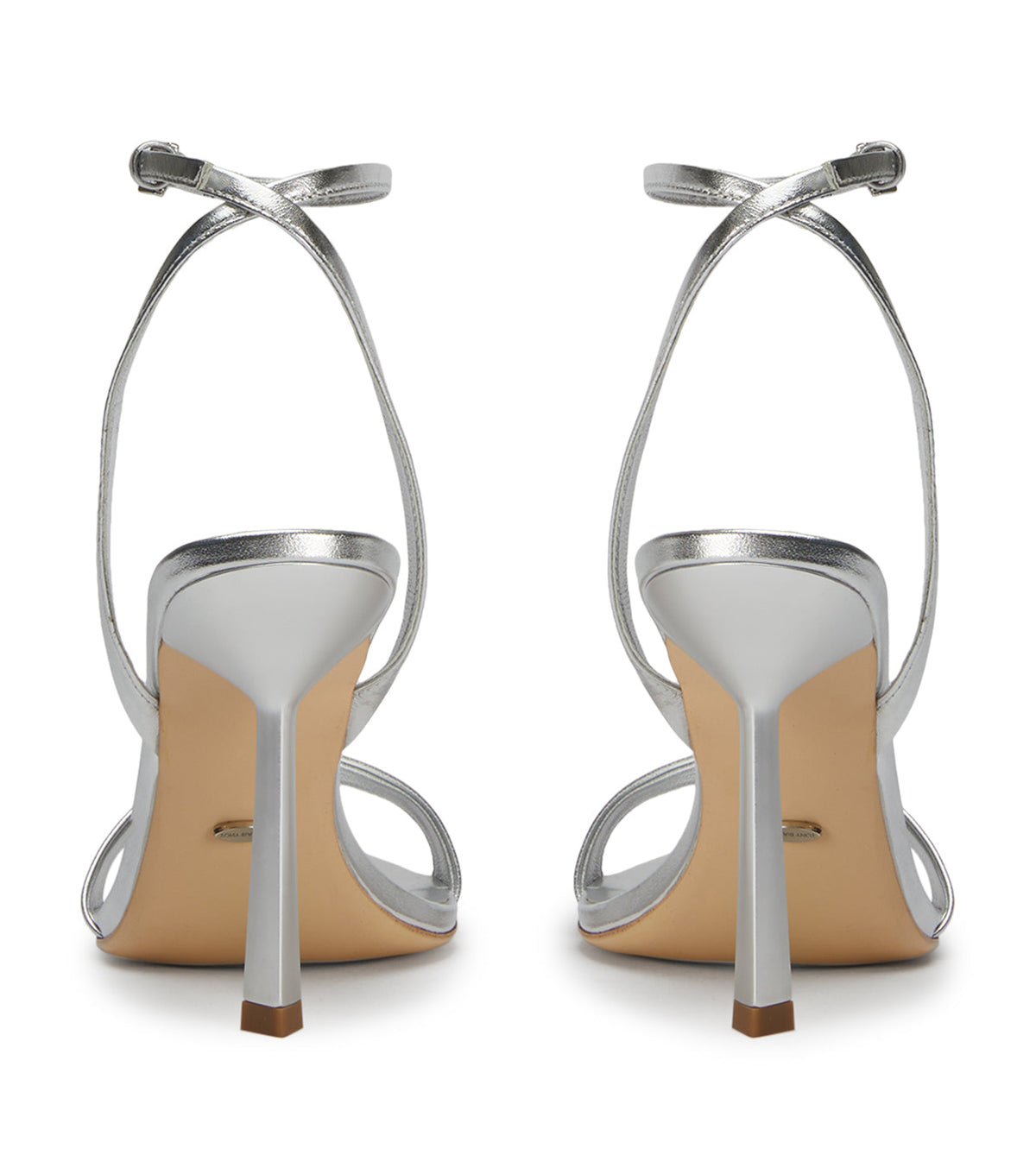 Milos Silver Nappa Metallic Heels | Tony Bianco