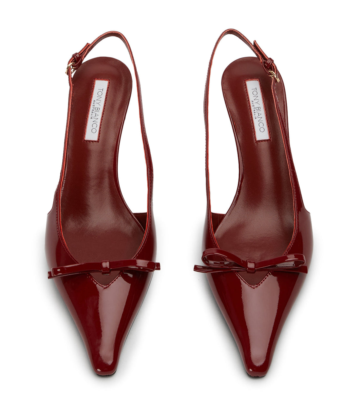Quill Bordeaux Patent Heels | Tony Bianco