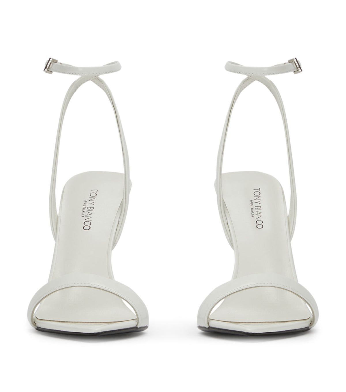 Milos White Hi Shine Heels | Tony Bianco