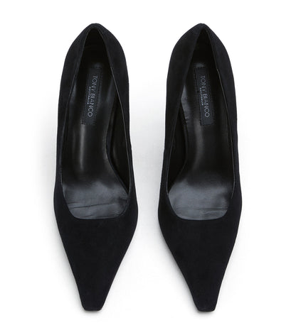 Swish Black Suede | Tony Bianco