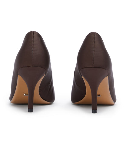 Chloe Choc Satin | Tony Bianco