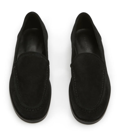 Zoe Black Suede Flats | Tony Bianco