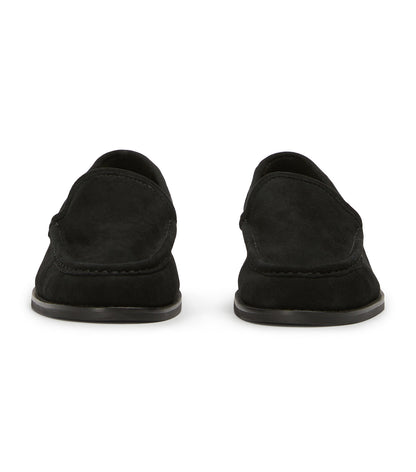 Zoe Black Suede Flats | Tony Bianco