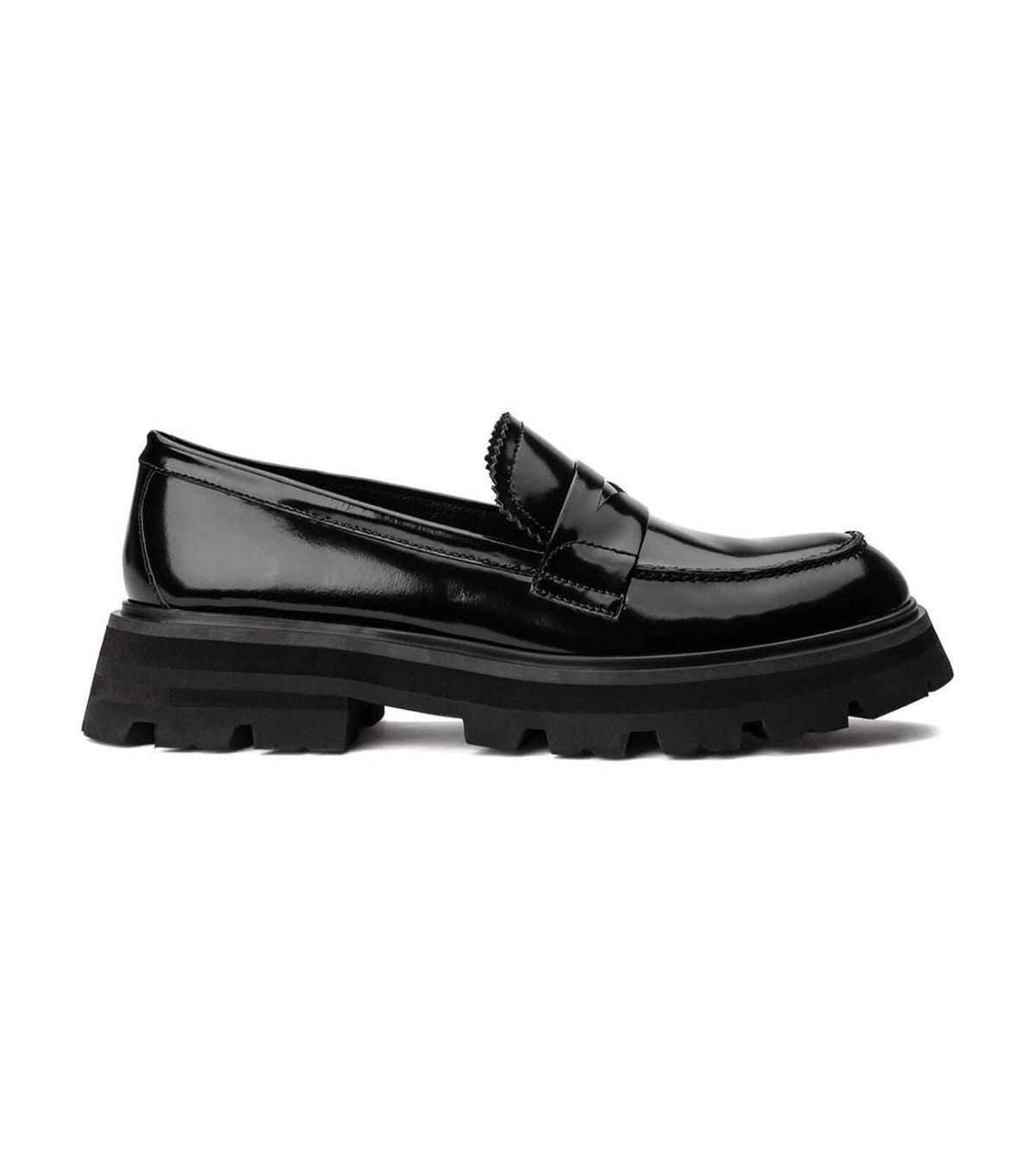 Axell Black Hi Shine Casual Shoes | Tony Bianco
